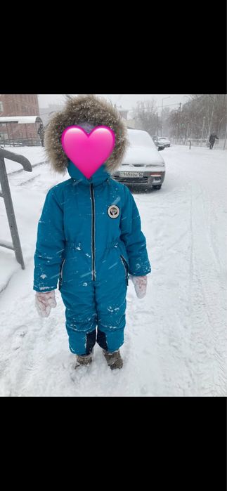 Зимний детский комбинезон