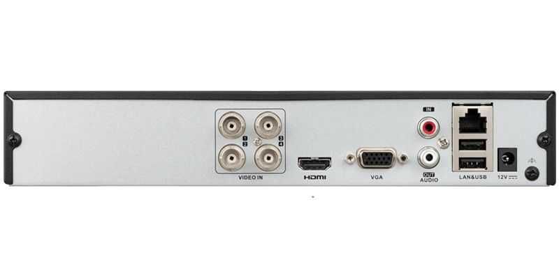 DVR 4 porturi Turbo HD Hikvision HiWatch HWD-6104MH-G4 4MP Deep Learning audio via coaxial nou garantie