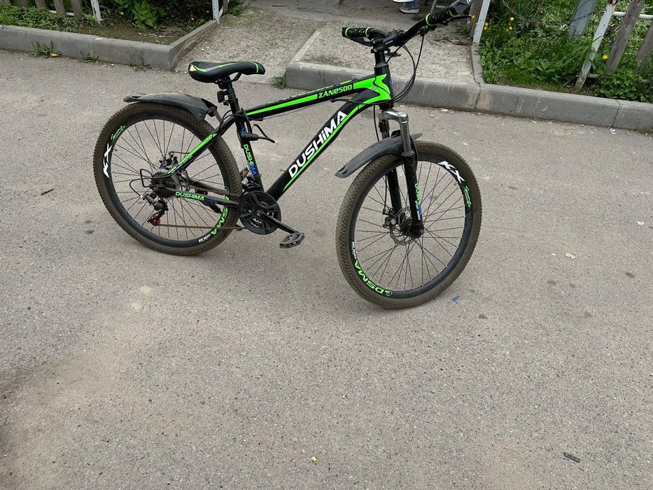 Продам велик зелено черный