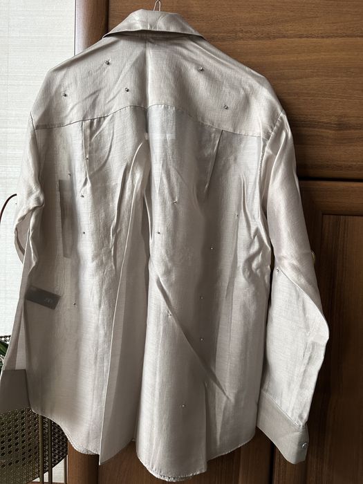 Сива риза с камъни - нова