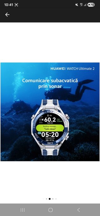 Smartwatch HUAWEI Watch Ultimate 2, Android/iOS, Blue
