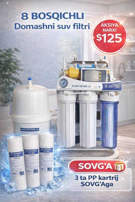 Kichik suv filtr, uy uchun filtr, домашний фильтр, бытовой фильтр воды