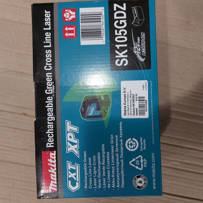 Намалена цена Makita SK105 GDZ оригинален Макита лазерен нивелир зелен