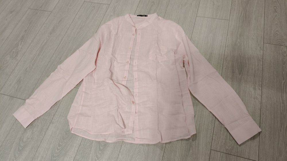 Cămașă Bărbați cu Mâneci Lungi Bumbac In – Roz XXL