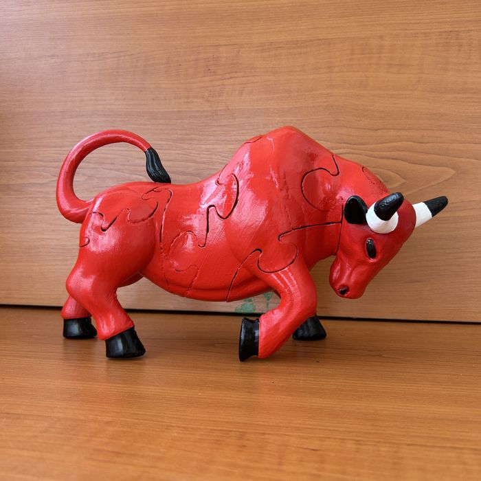 Figurina Chicago Bulls / Taur Puzzle 3D
