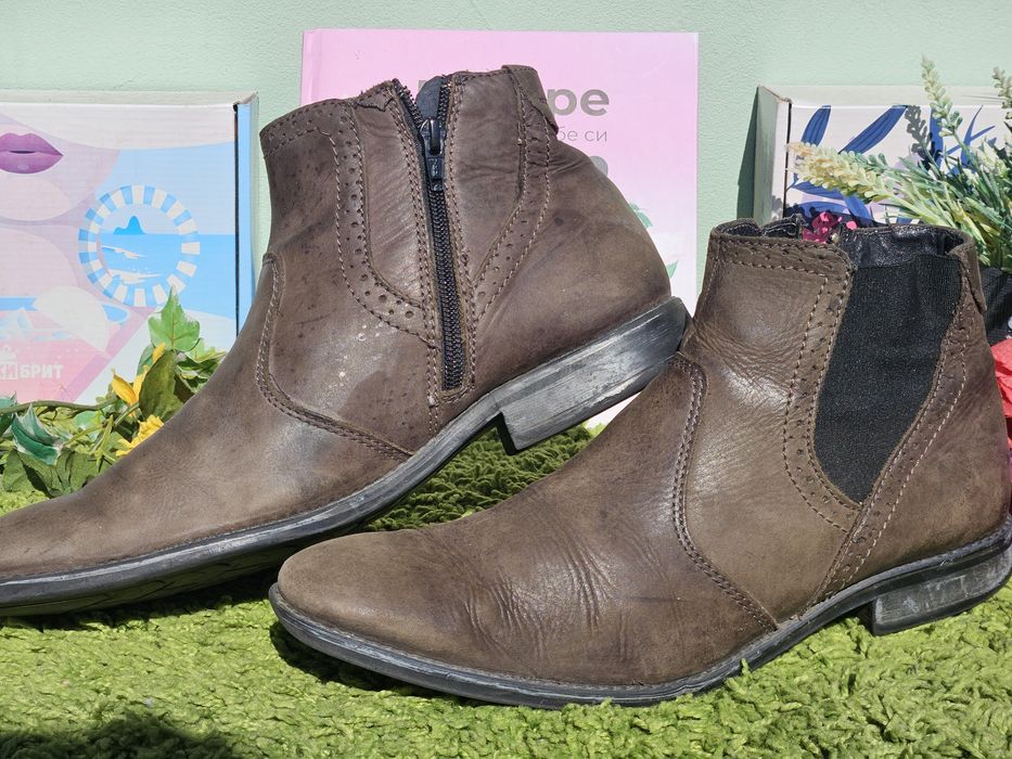 Limited мъжки боти от кожа N42