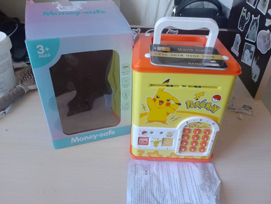 Копилка детская с пикачу