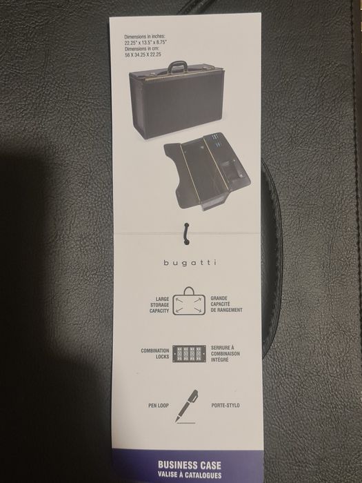 Geanta diplomat model pilot noua  marca Bugatti