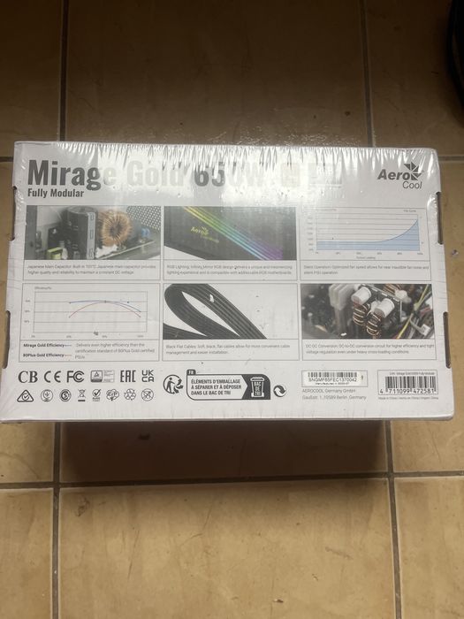 Vand AeroCool Mirage Gold 650w Fully Modular