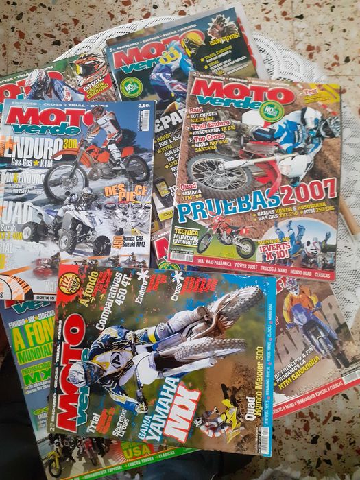 Lot de 7 reviste vintage Moto verde,Spania