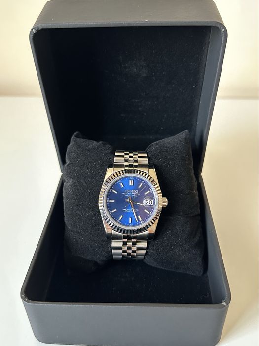 Часовник Seiko Mod Datejust Royal Blue NH35