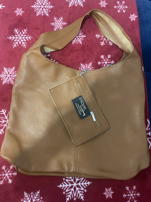 Geanta din piele naturala