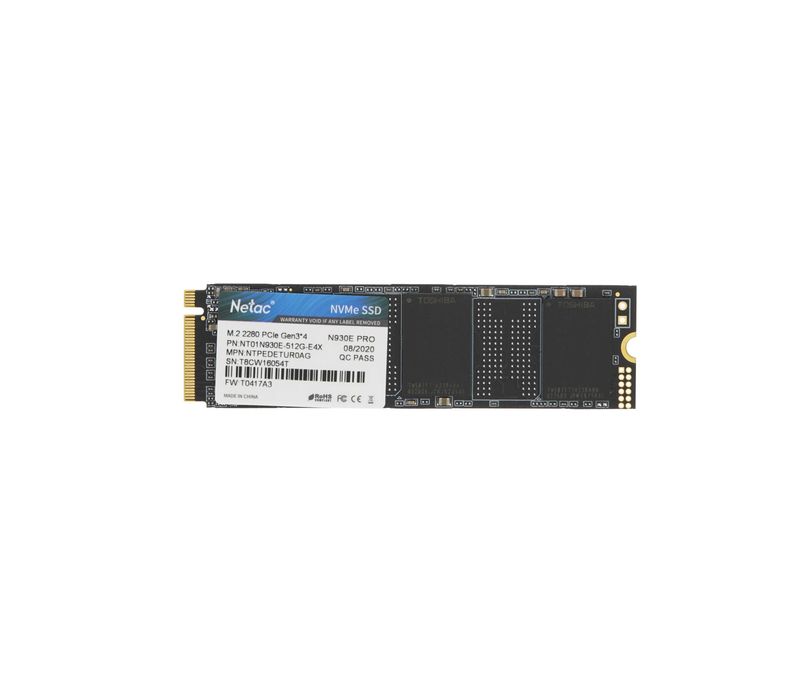 -Твердотельный накопитель SSD M.2 512GB Netac N930E / NV2000 NVMe PCIe