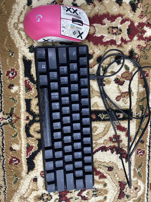 Клавиатура HyperX Мышь Logitech G Pro X Superlight 2 розовый