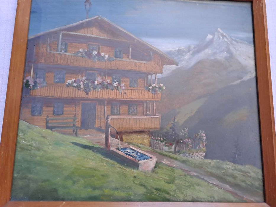 tablou pictura pe carton gros 35/40 cm