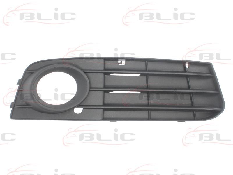 Grila bara fata Audi A4-S4 (B8), 11.2007-10.2011, Dreapta, 133727-4 cu locas pentru proiectoare , NEGRU