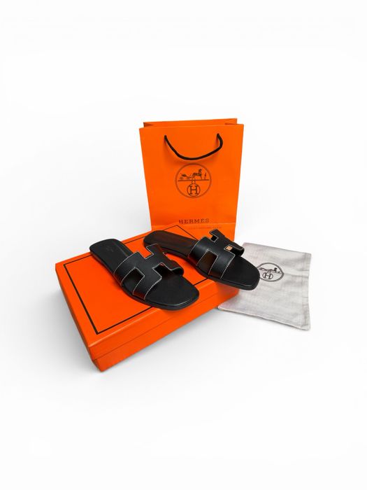 Hermes slippers / чехли джапанки 38 39