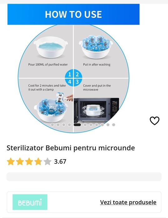 Sterilizator microunde