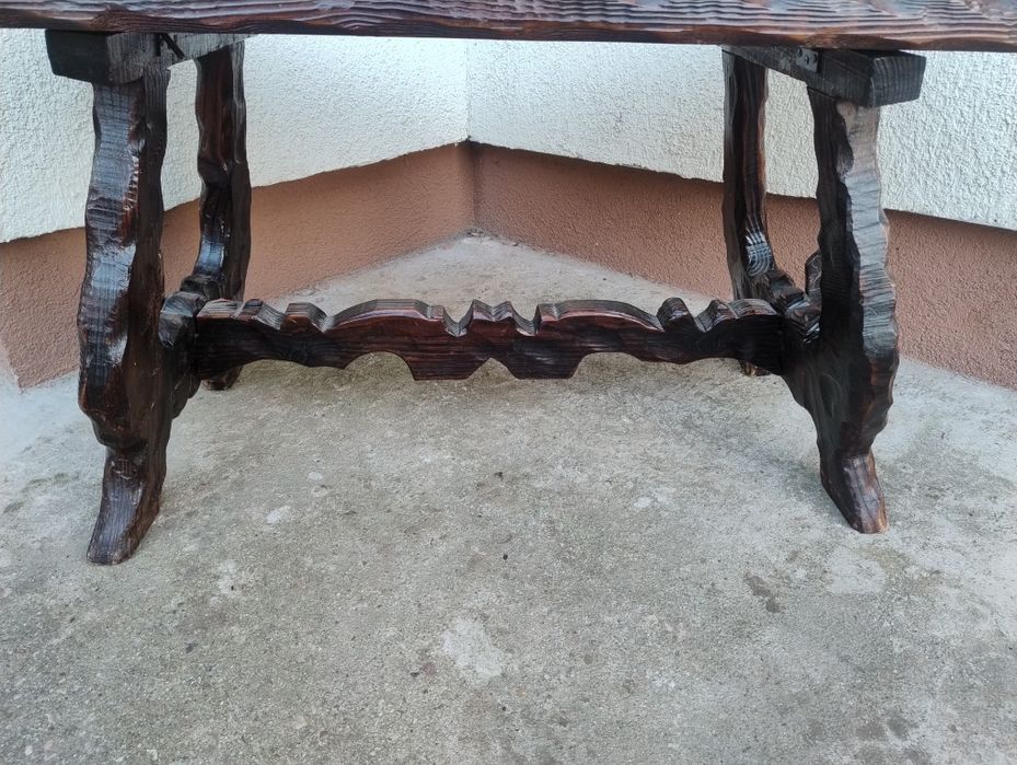 De vânzare măsuță de cafea rustică din lemn masiv