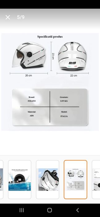 Vand casca moto open face noua.