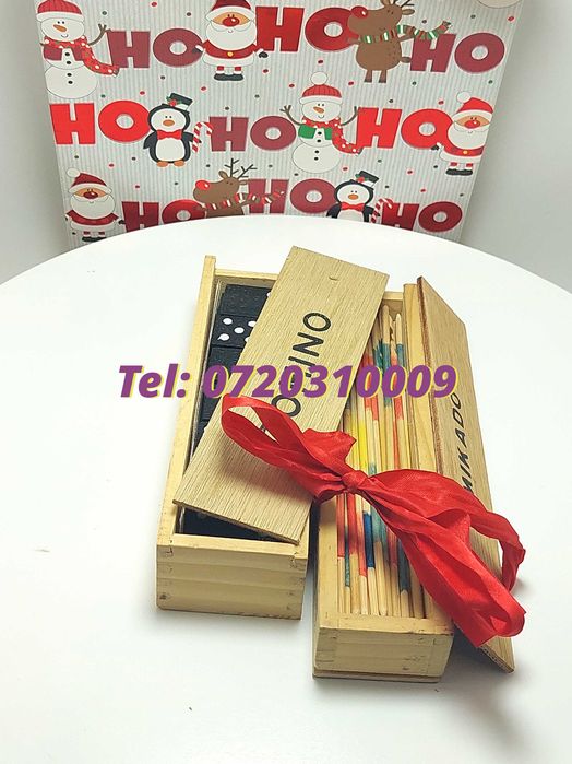 Pachet De Sarbatori  Joc Marocoo mikadoSi Domino  Transport Gra