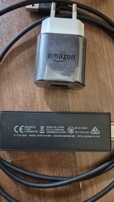 Amazon Fire TV Stick (Generația 2, Model LY73PR) – Cablu și Încărcător Originale