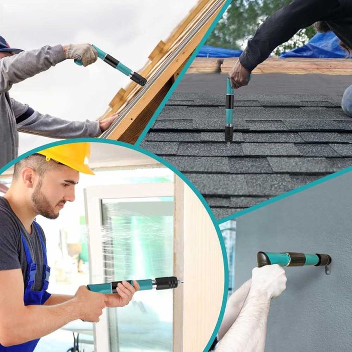 Kit pistol manual pentru fixare nituri cuie Accesorii +  30 Cuie CADOU