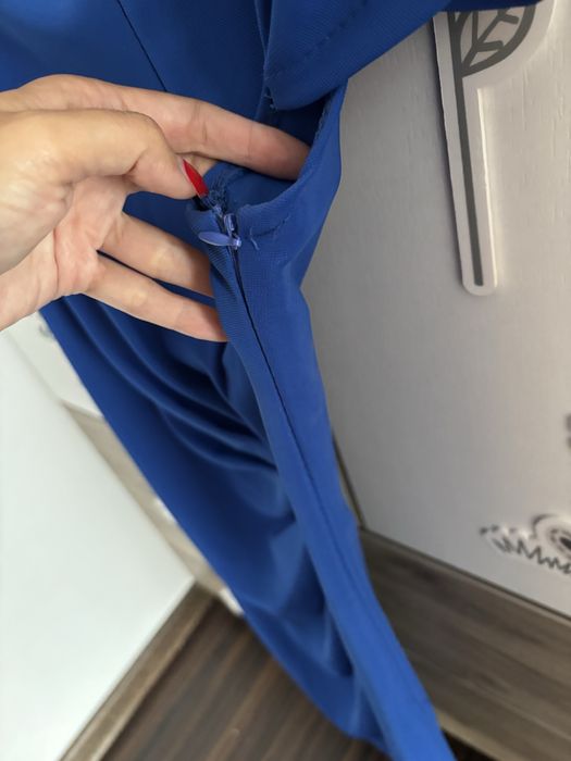 Дамска рокля в турско син цвят