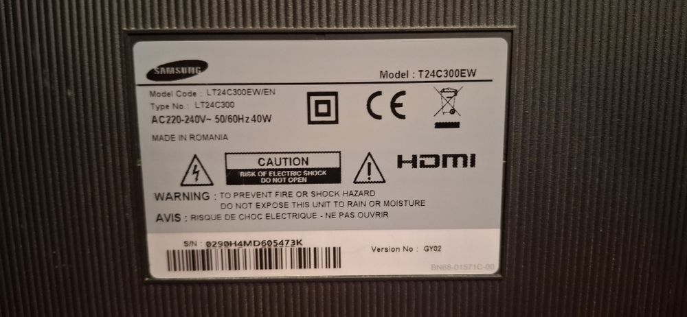 Samsung T24C300EW / Monitor TV 24” Full HD – stare impecabilă