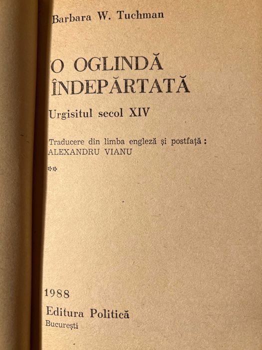 Barbara W. Tuchman, O oglinda indepartata - Urgisitul secol XIV