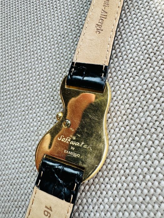 Salvador Dali Exaequo Softwatch Gold Plated Watch ! Anii 90' vintage