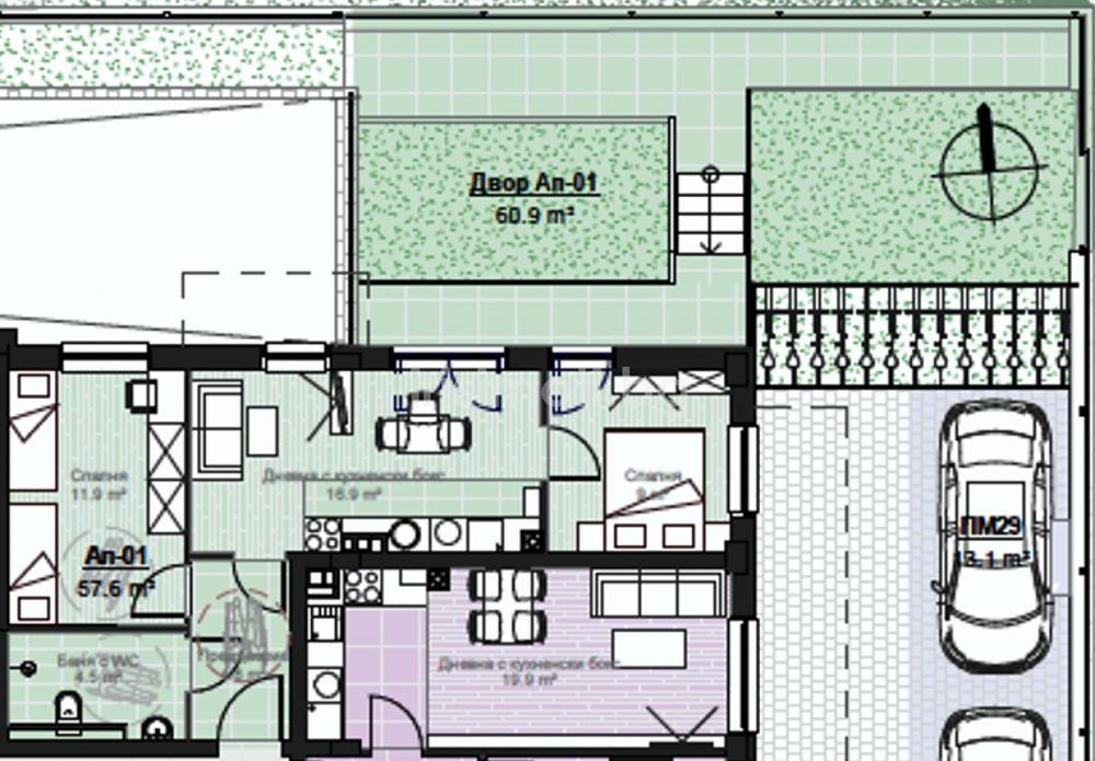 Продава се Тристаен апартамент в София, Малинова долина - 65 кв.м за 2704 €/кв.м - Снимка #8