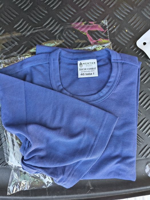 Tricou militar simplu marină mânecă scurta