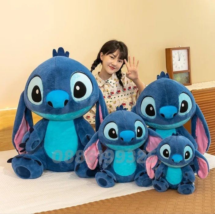 Голям плюшен Стич Stitch, 120см, Лило и Стич плюшена играчка голяма