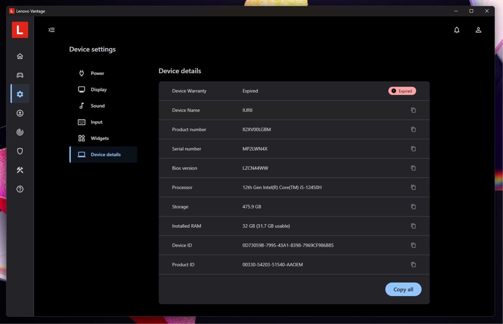 Геймърски лаптоп Lenovo LOQ 15IRH8 (RTX 4060 / i5-12450H / 32GB RAM)