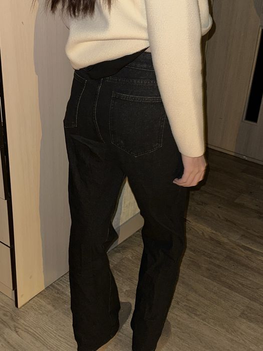 джинсы черные длинные