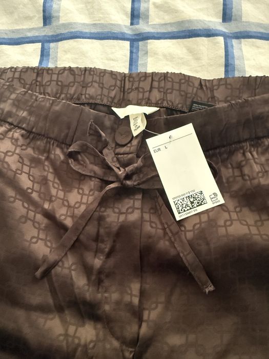 Дамски сатениран панталон H&M