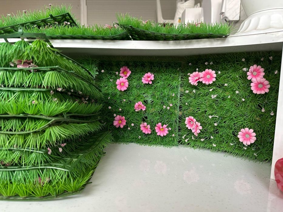 Doar 100 lei Decorațiuni Artificiale Gazon cu Flori