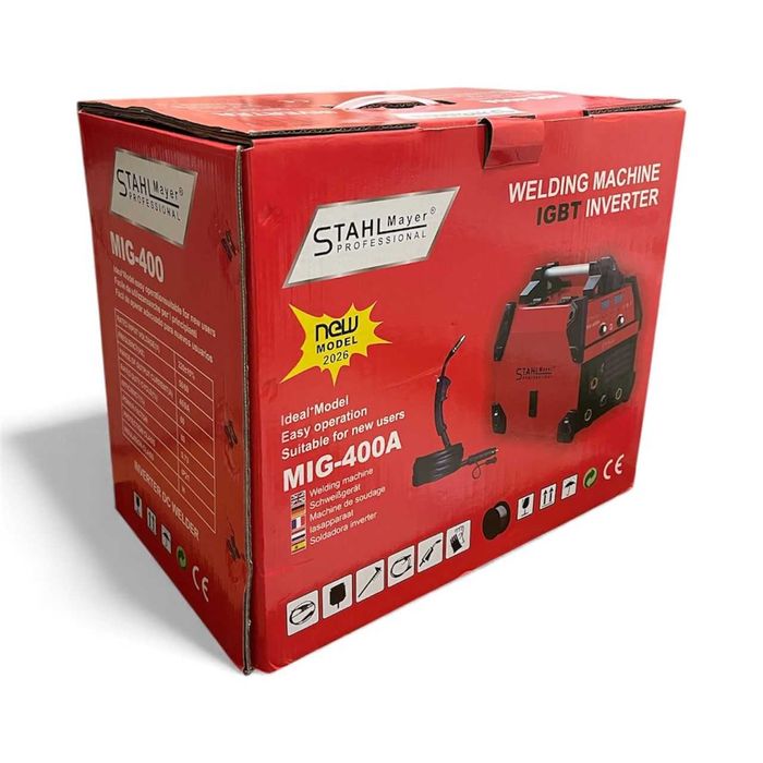 Комбиниран инверторен телоподаващ апарат MIG / MAG / MMA без газ 400А