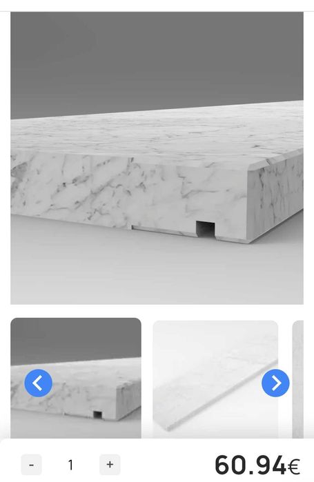 Pervaz/glafuri marmura alb/gri