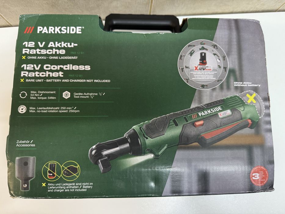 Cheie cu clichet Parkside 12 V