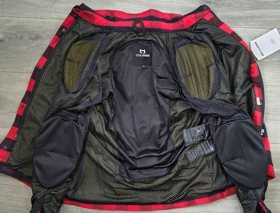 Cămașă moto cu Kevlar și protecții, Course Thunder, *S