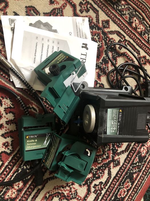 Станция за заточване на инструменти, 3 в 1, Трой, 17059, 65W