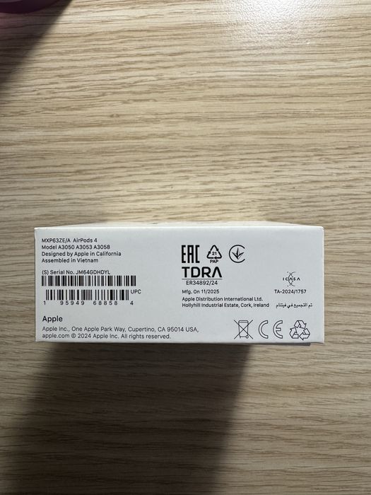 Продам Airpods 4 (без ANC), оригинал