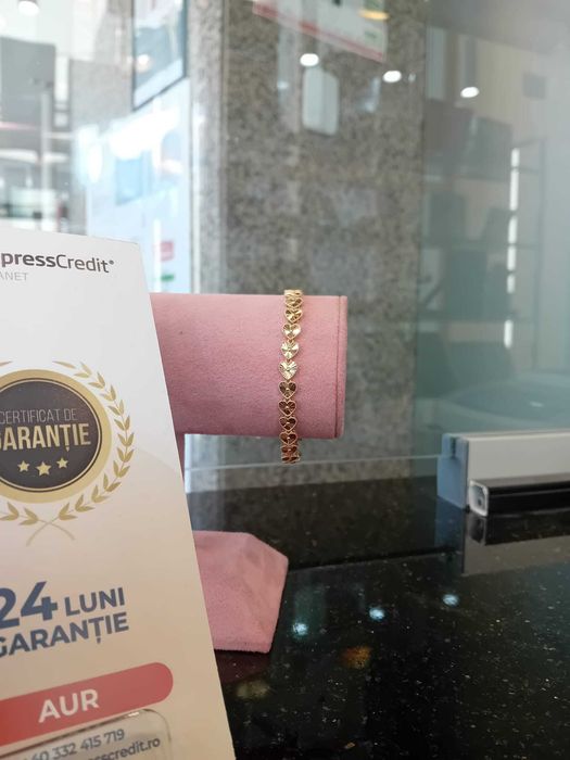Bratara aur 14k 7.10g 18cm (Iulius Mall)(B-518) Garantie 2 ani!