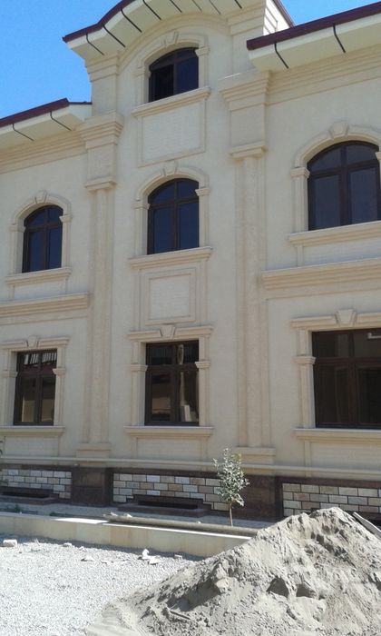 Fasad ishlari, фасадные работы.