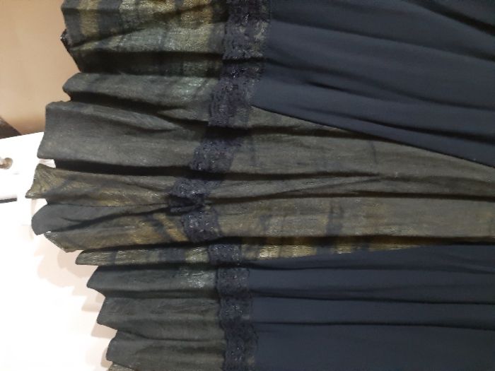 Уникален Костюм "Яша Фешън"-САКО и ПОЛА Дълга с Декорации Дантела!НОВ!