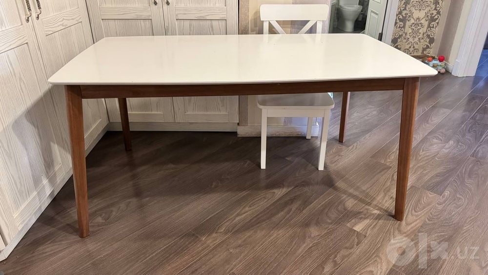 Белый стол из МДФ 160×90 см — недорого!