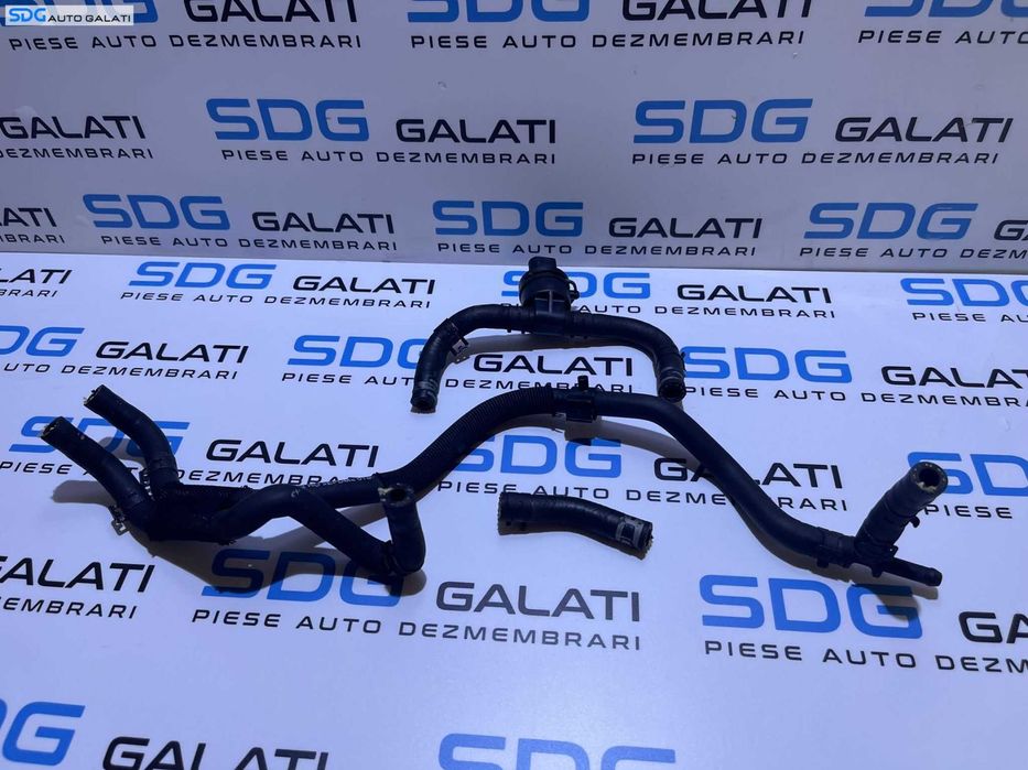 Furtun Furtunuri Conducta Conducte Alimentare Tur Retur si Senzor Temperatura Combustibil Motorina Skoda Superb 2 1.9 TDI BJB BKC BXE 2008 - 2013 Cod 038906081B 1K0122447FR