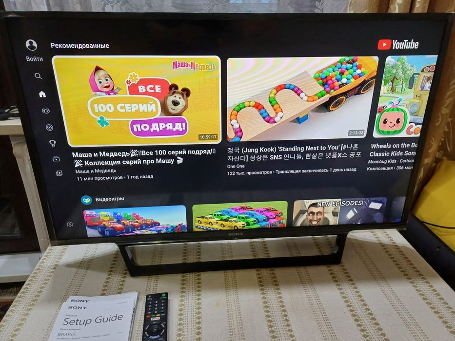 Смарт телевизор Sony 81см. С кронштейном.